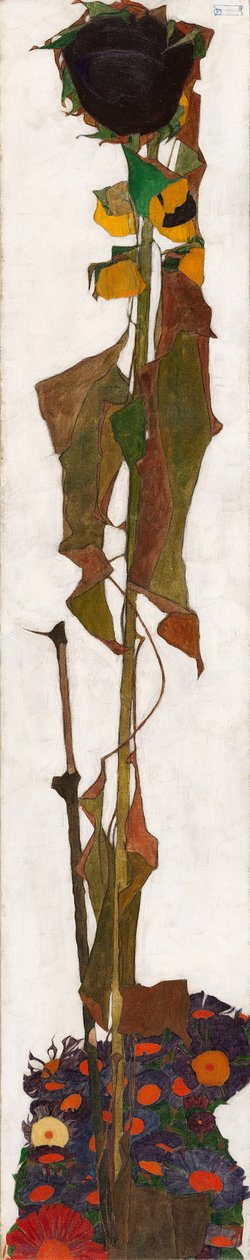 Solsikke, 1909-1910. av Egon Schiele