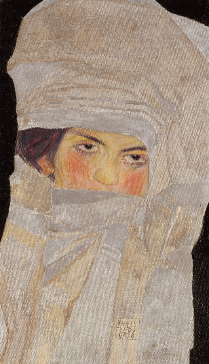 Kunstnerens søster, Melanie, 1908 av Egon Schiele