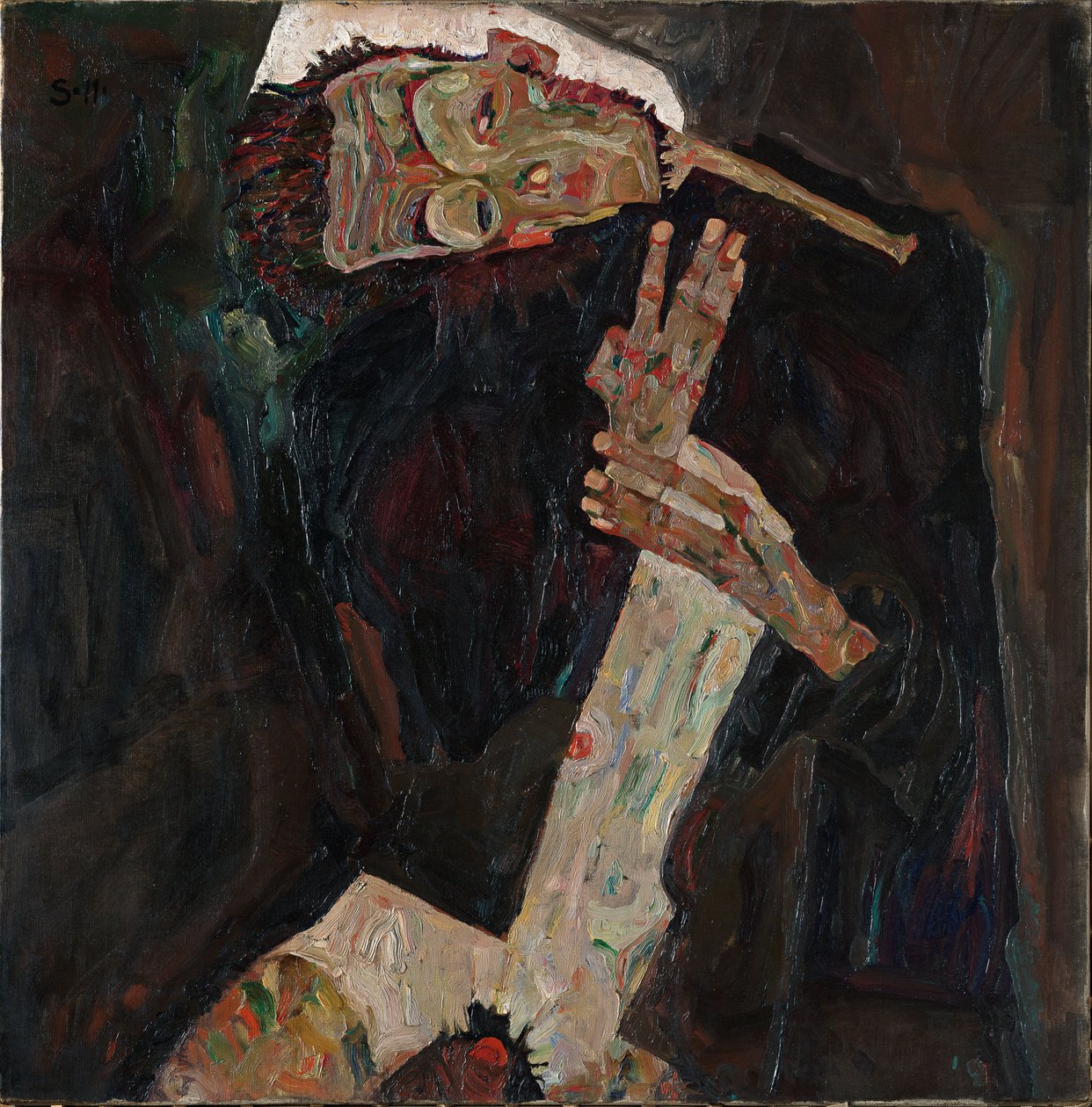 Tekstforfatteren, 1911 av Egon Schiele