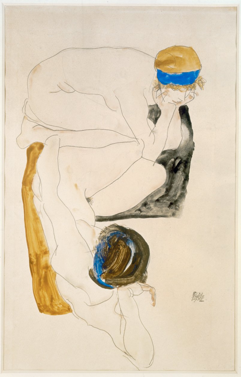 To løgnaktige skikkelser av Egon Schiele