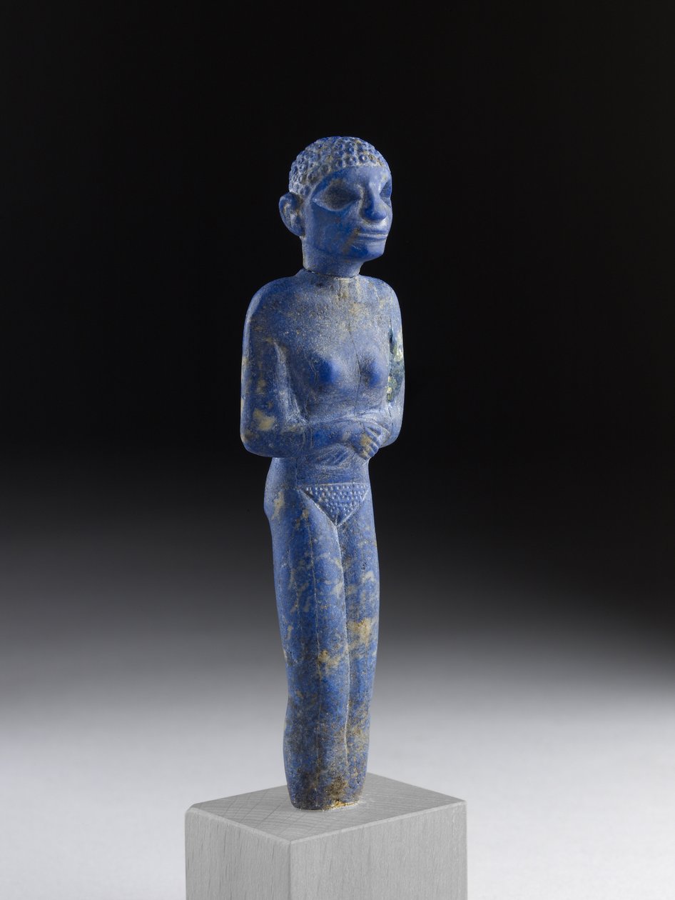 Figur av en kvinne, tidlig dynastisk periode (lapis lazuli) av Egyptian