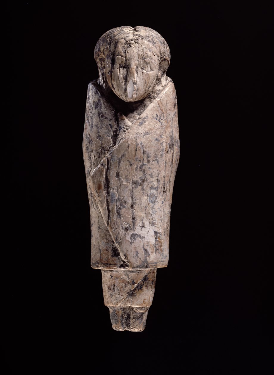 Elfenbensstatuett av en kvinne (utskåret flodhest elfenben) av Egyptian