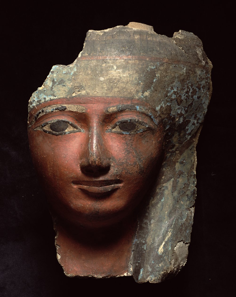 Mummimaske, New Kingdom, 19.–20. dynasti (1295–1069 f.Kr.) (malt kartong) av Egyptian