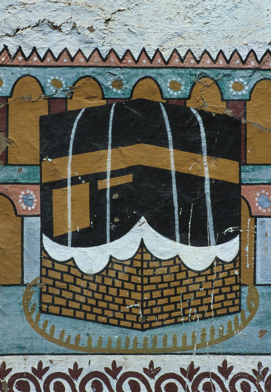 Malt vegg som viser Kaaba-kamelen (veggmaleri) av Egyptian