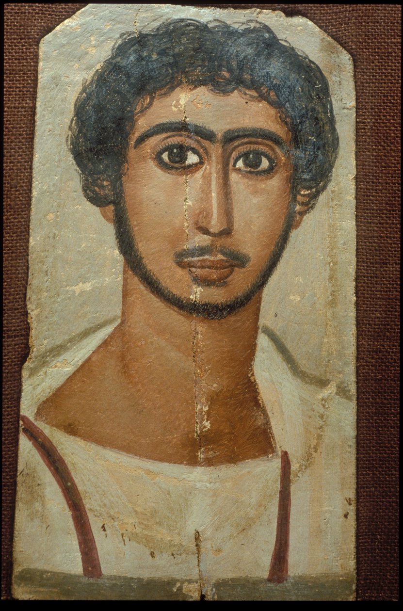 Portrett av en mann (enkaustisk på tre) av Egyptian