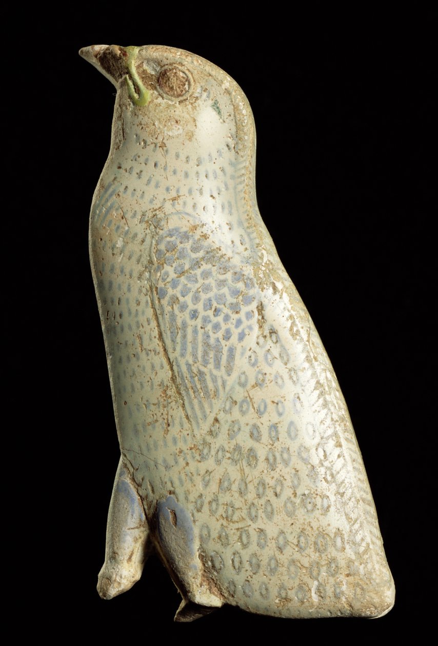 Vaktelkyllinginnlegg, 30. dynasti til ptolemaisk periode (380-30 f.Kr.) (fajanse) av Egyptian