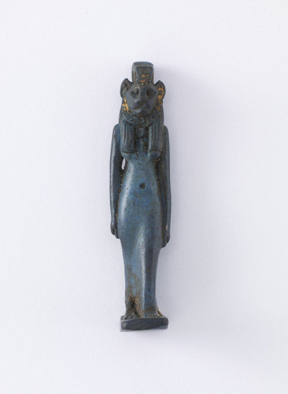Stående figur av Sakhmet (reproduksjon) (fajanse) av Egyptian