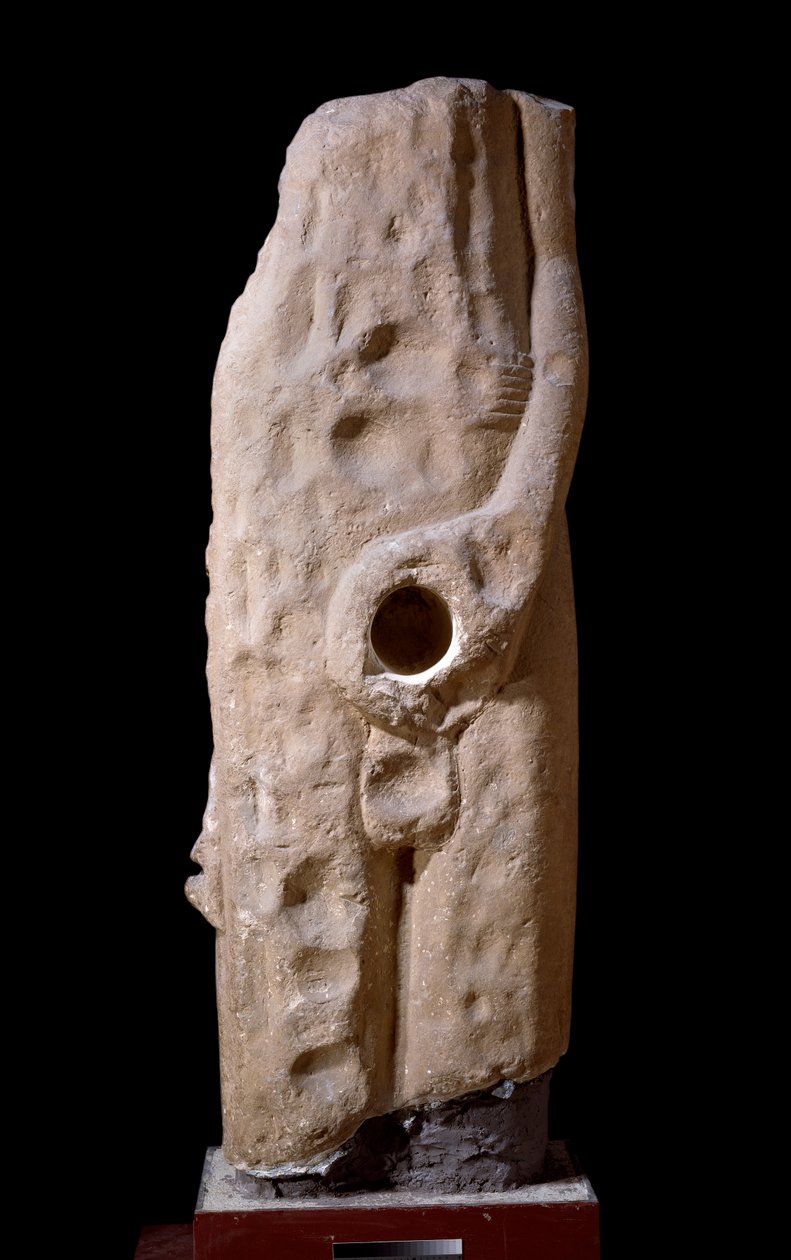 Statue av Min, sett forfra av Egyptian