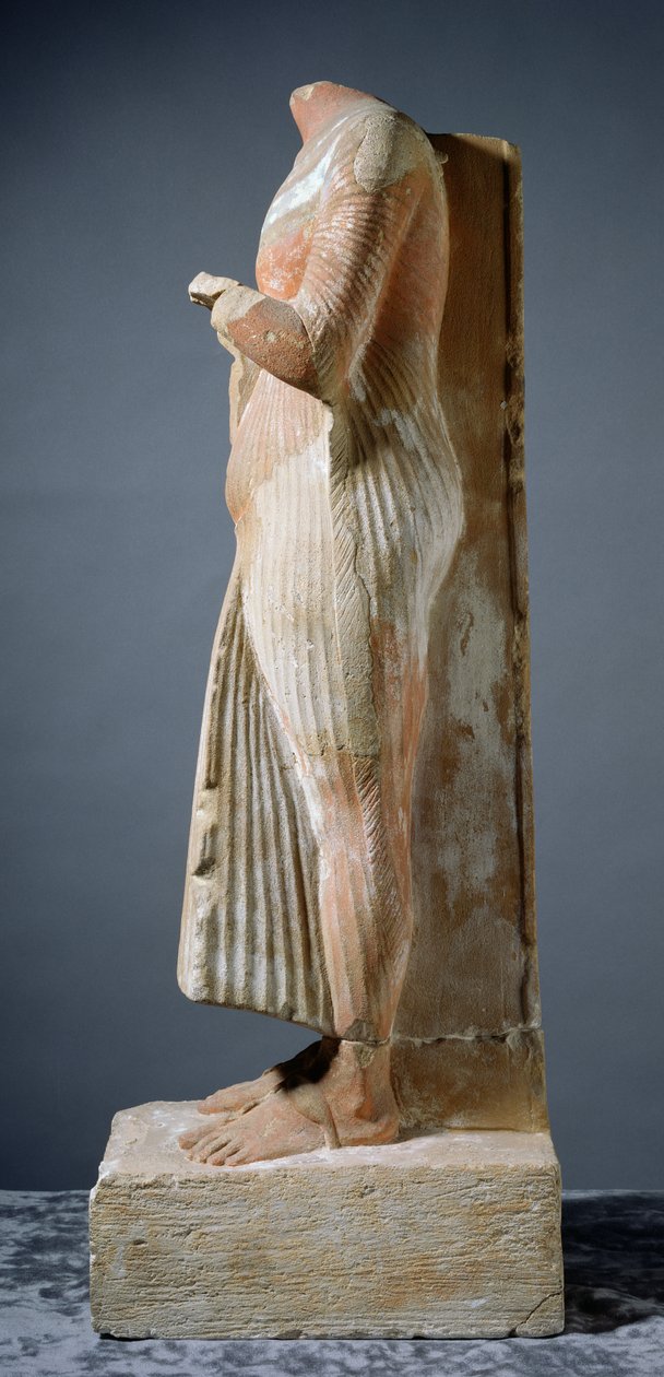 Statue av Akhenaten, sett fra siden av Egyptian 18th Dynasty