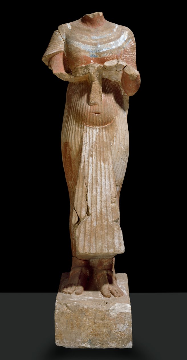 Statue av Akhenaten, utsikt foran av Egyptian 18th Dynasty
