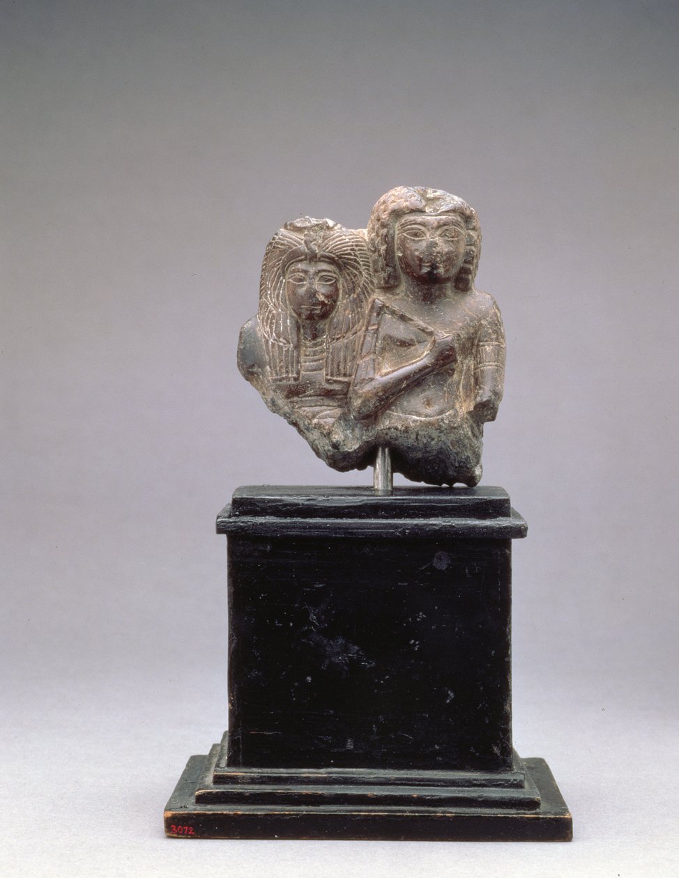 Kong Amenophis I og hans mor, Ahmose-Nofretiri, sannsynligvis fra regjeringen til Amenophis III, New Kingdom, 1390-1353 f.Kr. (steatitt) av Egyptian 19th Dynasty