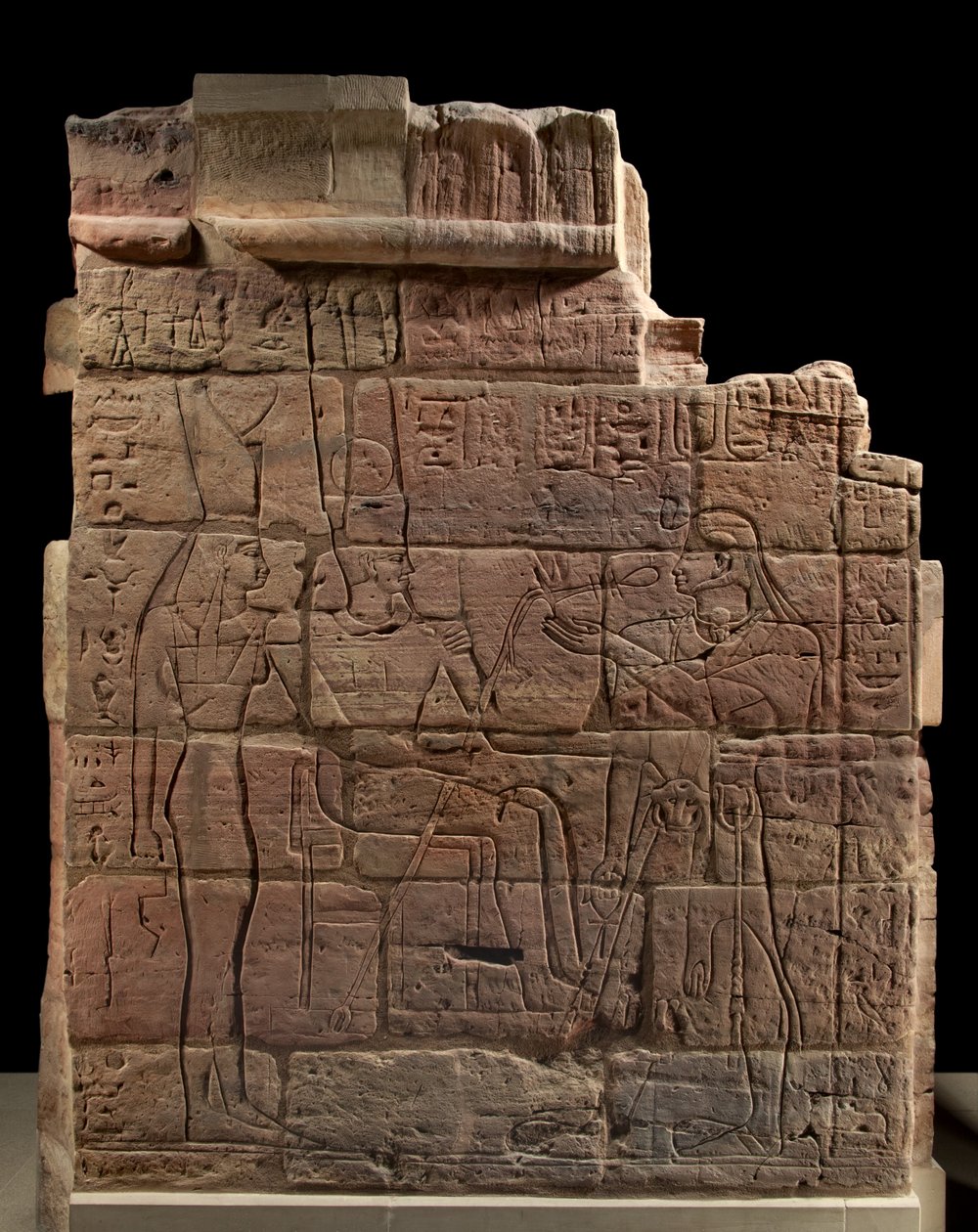 Mur av Aspelta, c.680 f.Kr. sandstein av Egyptian 25th Dynasty