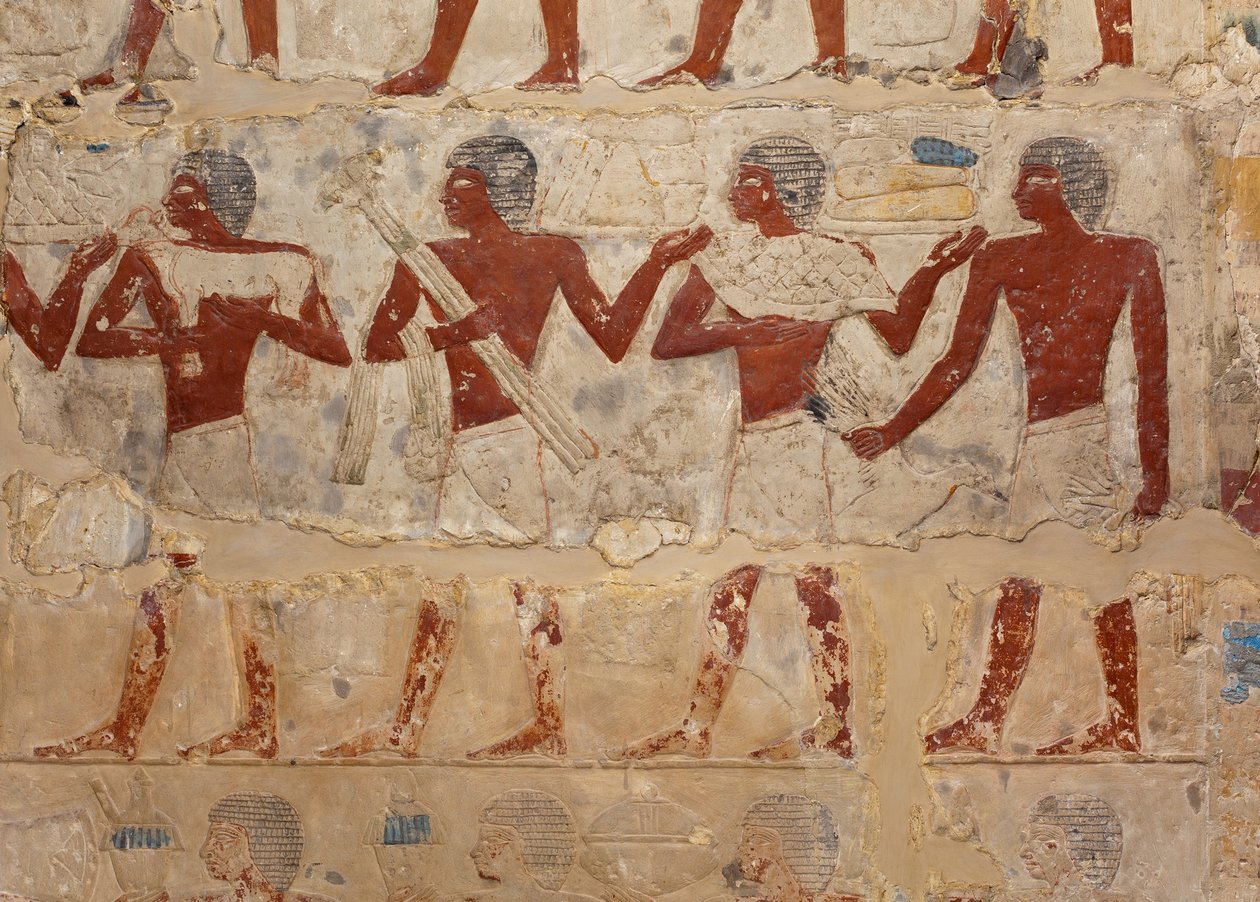 Mastaba-graven til Perneb (ca. 2381–2323 f.Kr.) (kalkstein og maling) av Egyptian 5th Dynasty