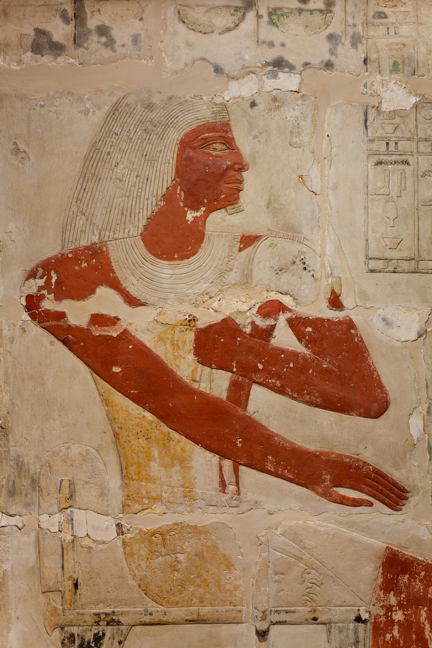 Mastaba-graven til Perneb, ca. 2381–2323 f.Kr. (kalkstein og maling) av Egyptian 5th Dynasty