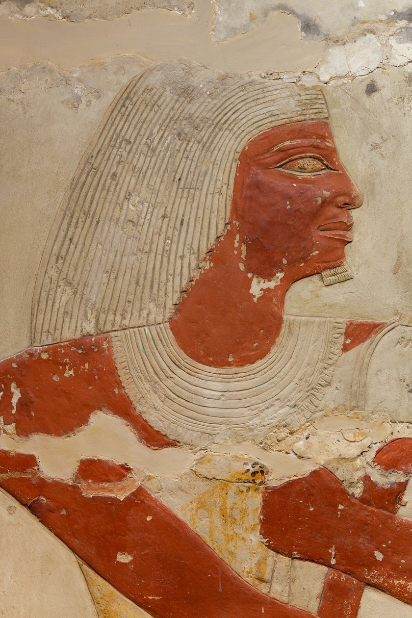 Mastaba-graven til Perneb, ca. 2381–2323 f.Kr. (kalkstein og maling) av Egyptian 5th Dynasty