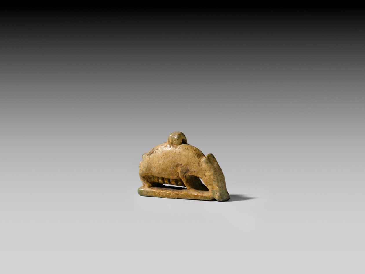 Amulett av en purke (fajanse) av Egyptian