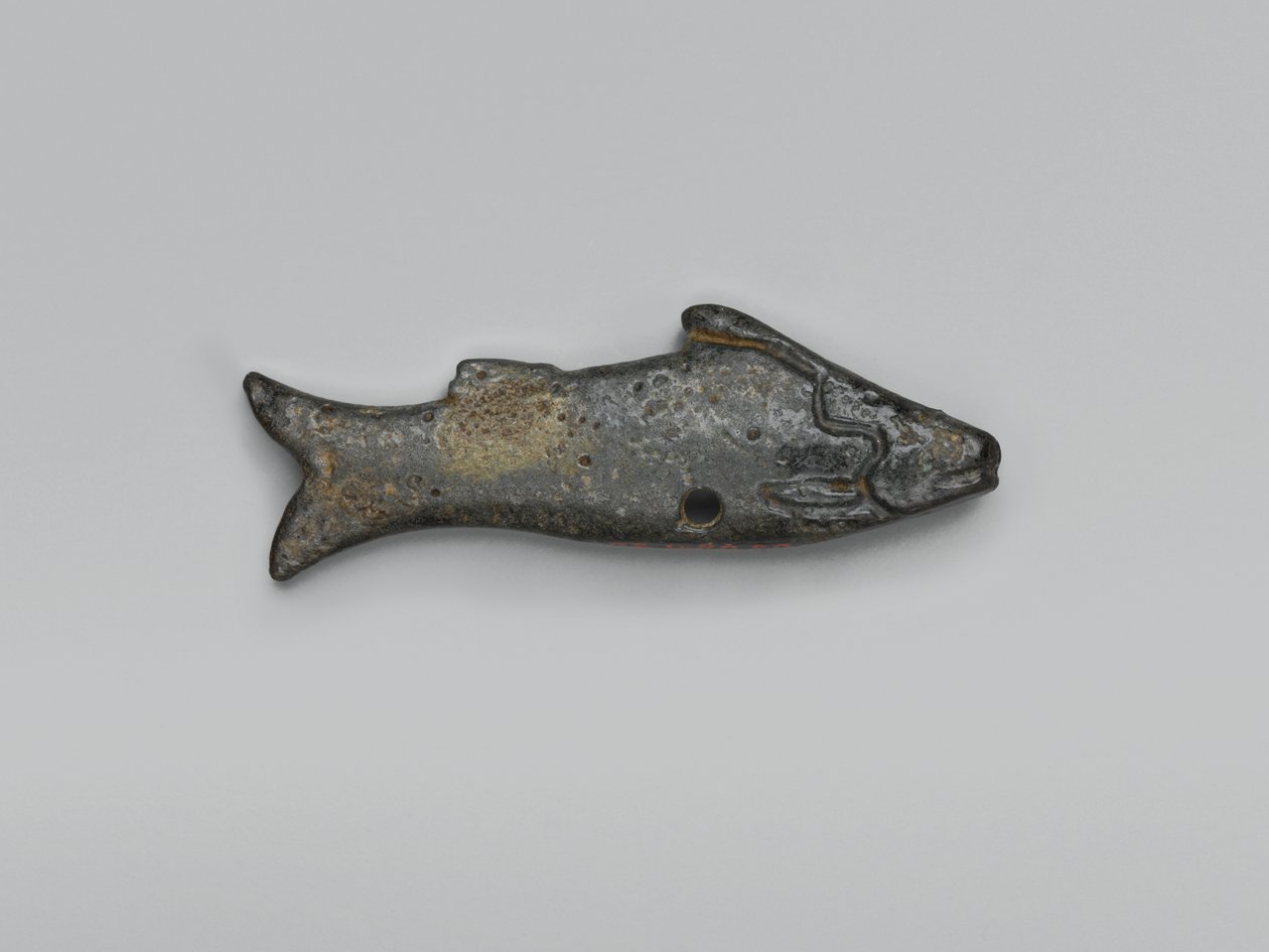 Figur av en fisk (fajanse) av Egyptian