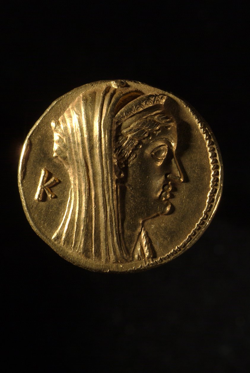 Gresk Octadrachm av Arsinoe II, 240 f.Kr., omvendt av Egyptian