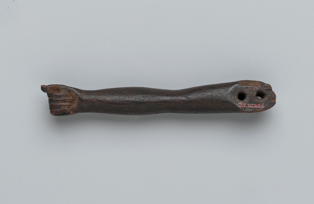 Liten arm fra en statue (tre) av Egyptian