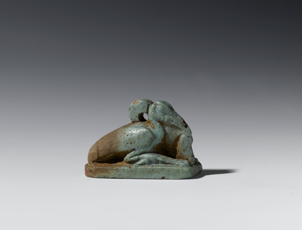 Liten figur av en ibis, sen periode til ptolemaisk periode, 664-30 f.Kr. (fajanse) av Egyptian