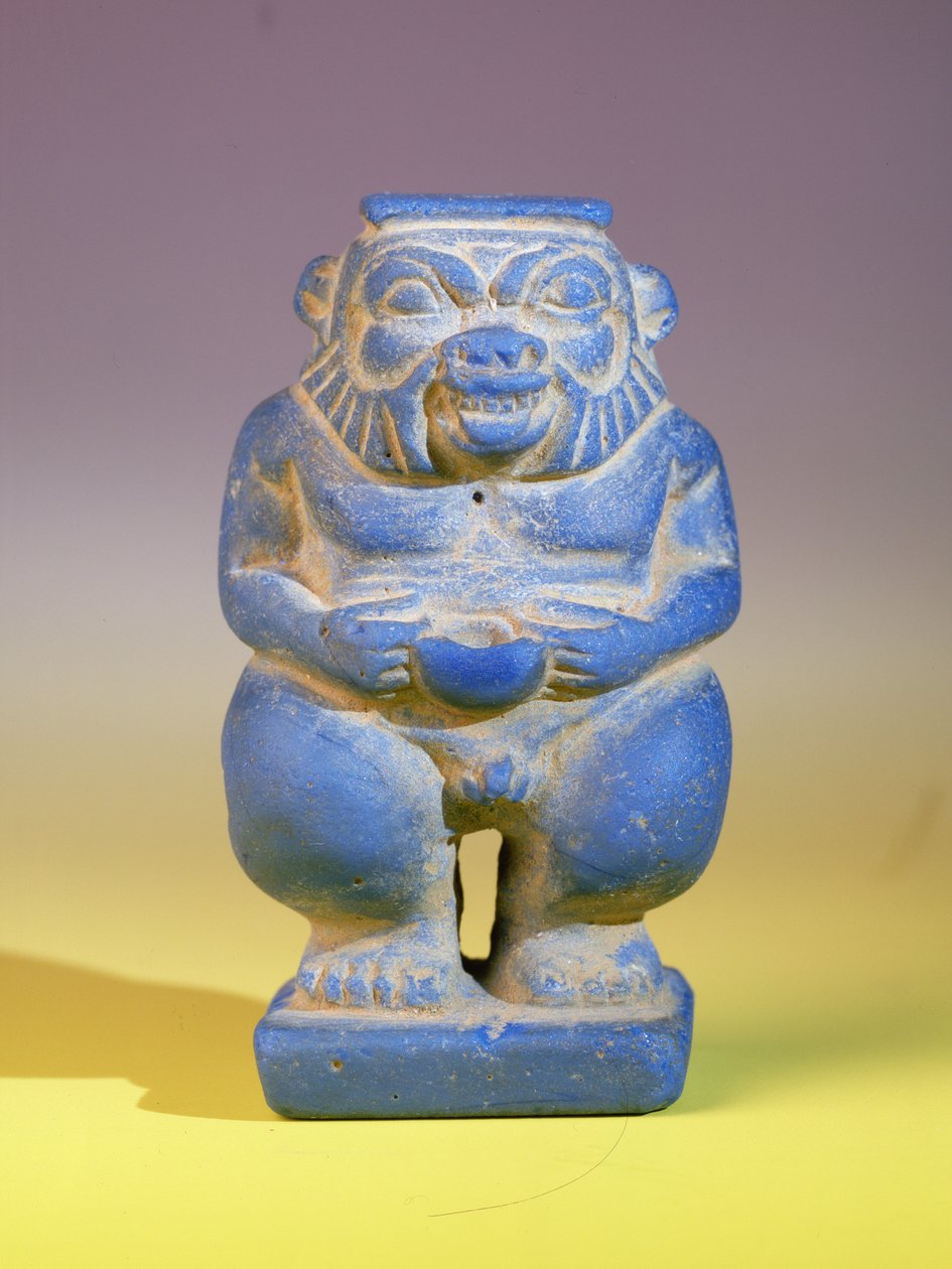 Statuett av Bes (keramikk) av Egyptian