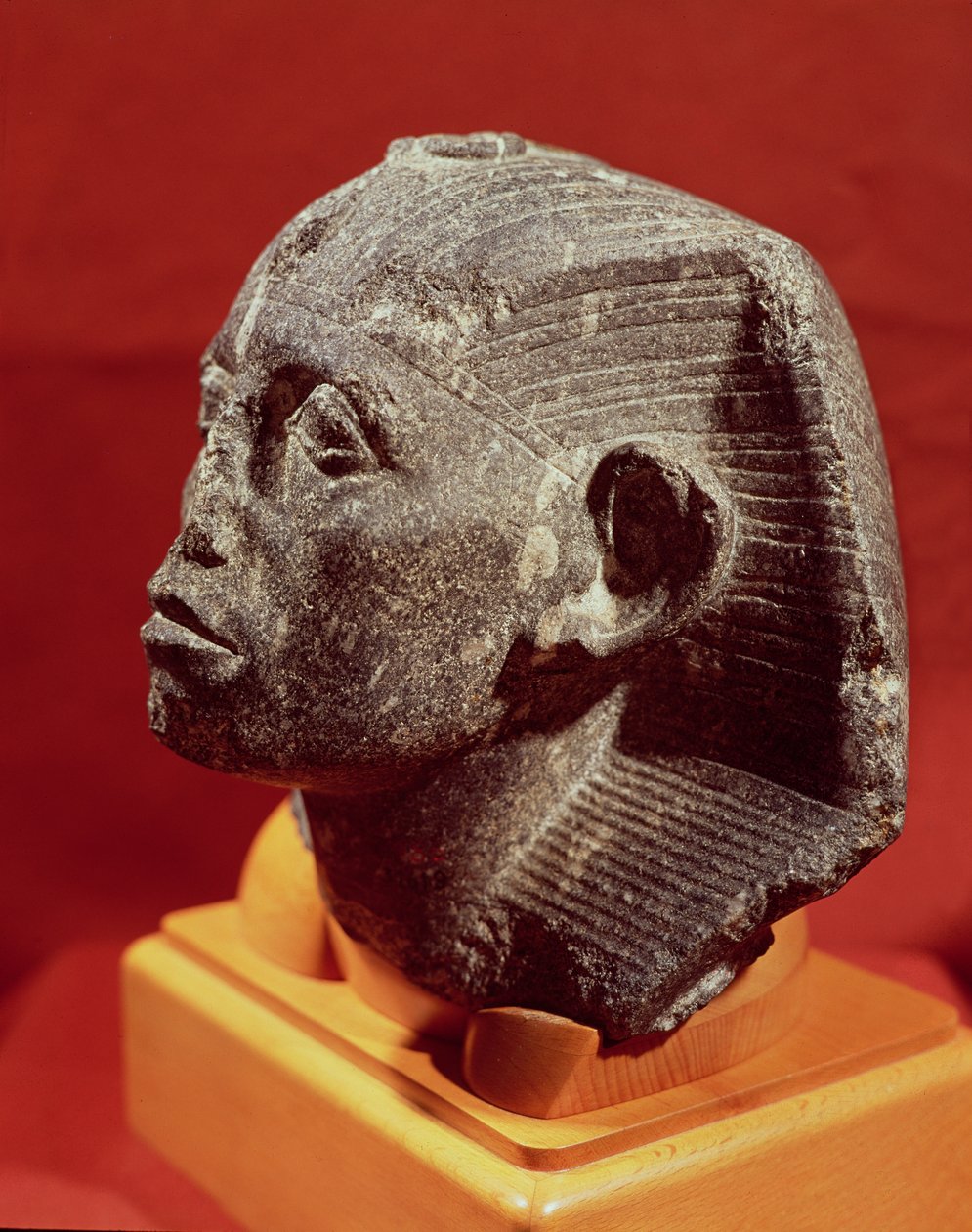 Leder av Sesostris III, fra Medamud nær Karnak, Middle Kingdom, ca. 1862-43 f.Kr. (granitt) av Egyptian 12th Dynasty