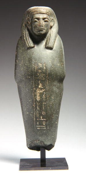 Ushabti-figur for presten Ra-s-hetep-ib, Middle Kingdom, ca. 1950 f.Kr. (gråwake) av Egyptian 12th Dynasty