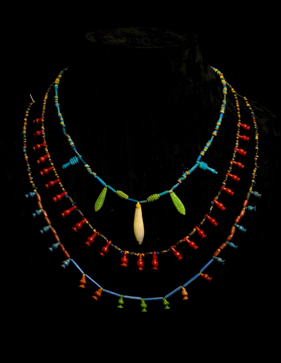 Perlekjeder, New Kingdom (fajanse) av Egyptian 18th Dynasty