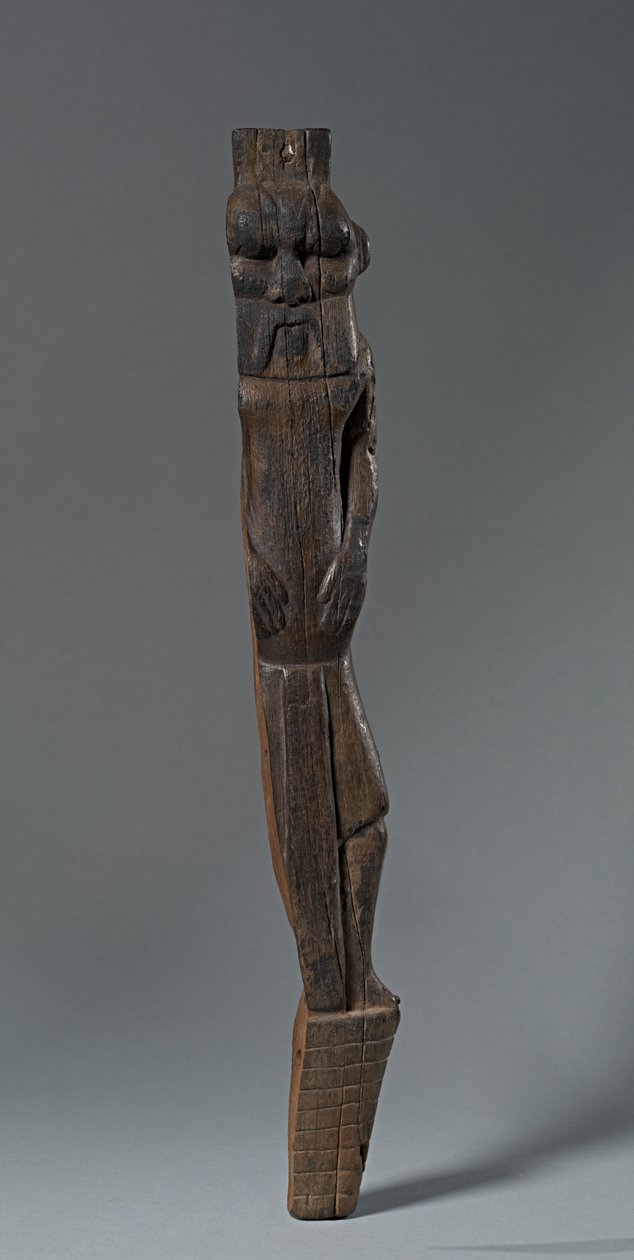 Stol eller sengeben med guden Bes, 1540-1296 f.Kr av Egyptian 18th Dynasty