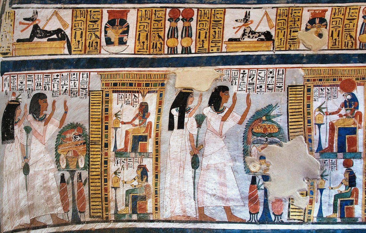 Egyptisk antikvitet: folk i graven til Roy av Egyptian 18th Dynasty