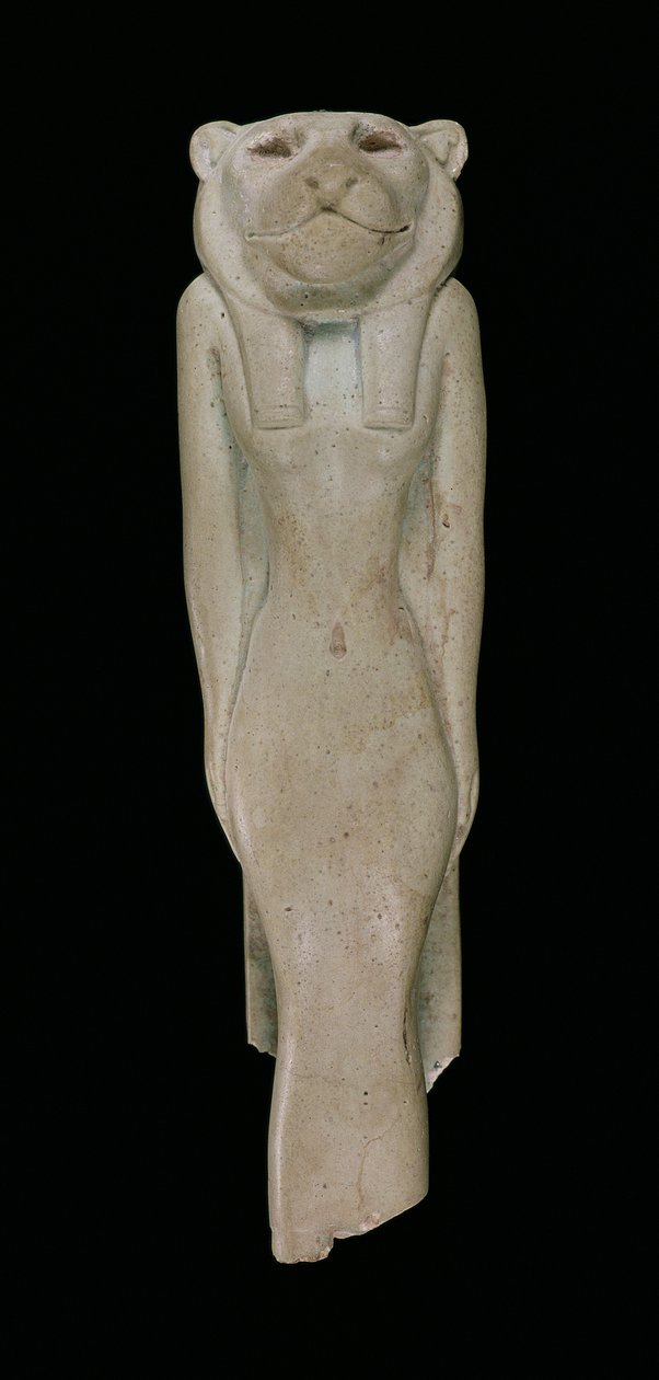 Gudinnen Sakhmet (fajanse) av Egyptian 18th Dynasty