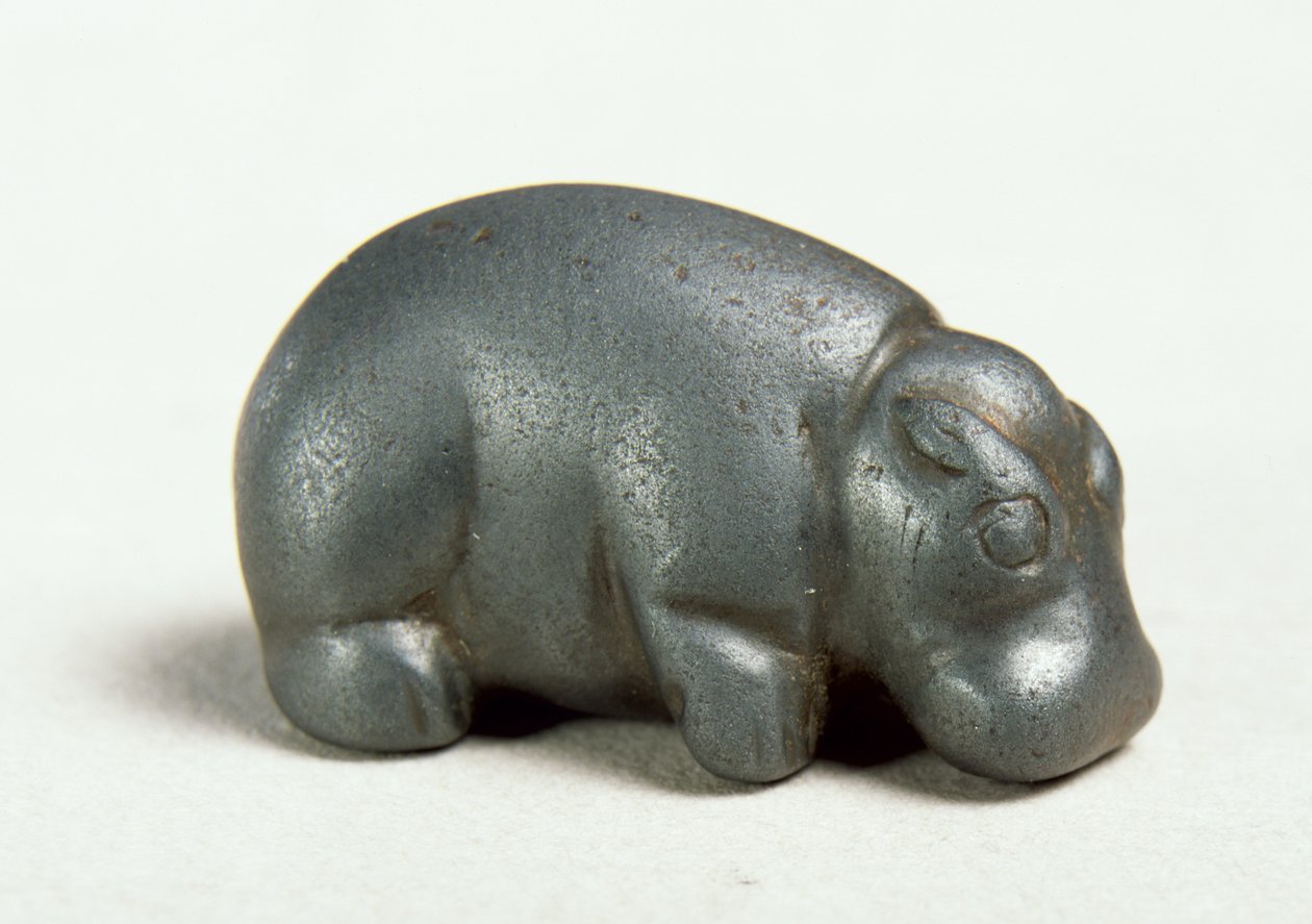 Flodhest, New Kingdom (hematitt) av Egyptian 18th Dynasty