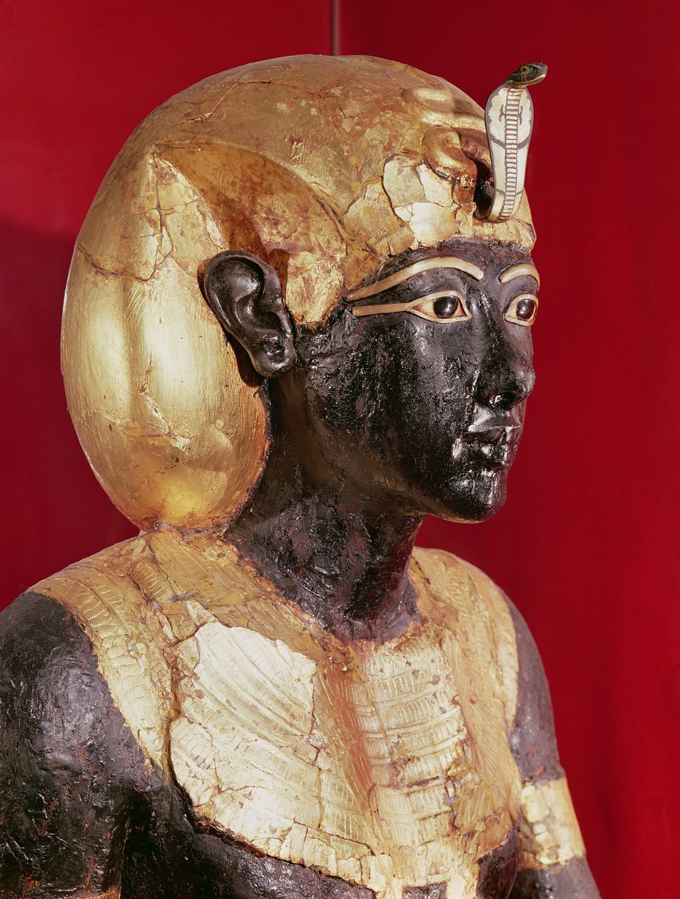 Statue av Tutankhamun i naturlig størrelse, fra Tutankhamons grav av Egyptian 18th Dynasty
