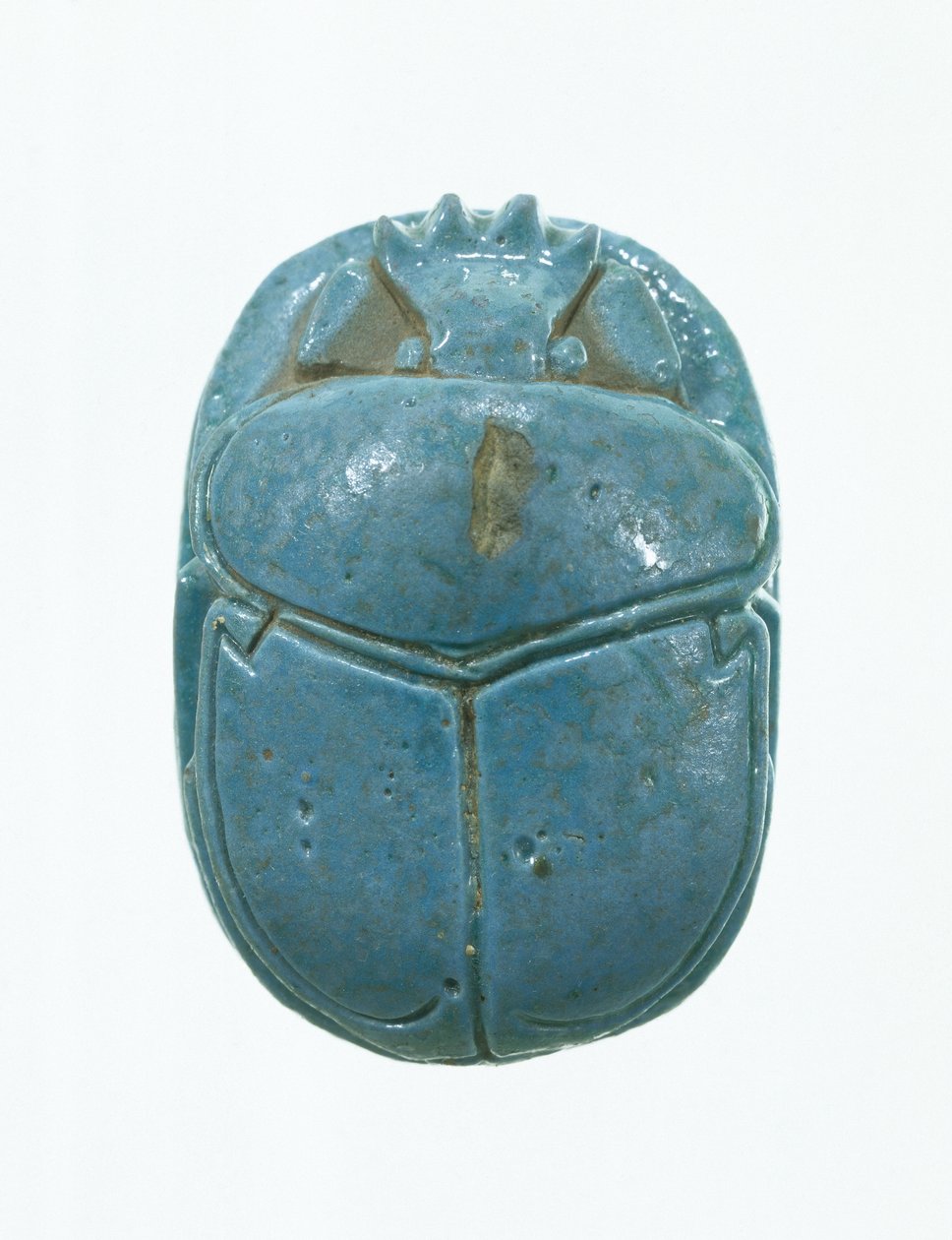 Ekteskapsskarabé av Amenhotep III og dronning Tiye, New Kingdom (glasert fajanse) av Egyptian 18th Dynasty