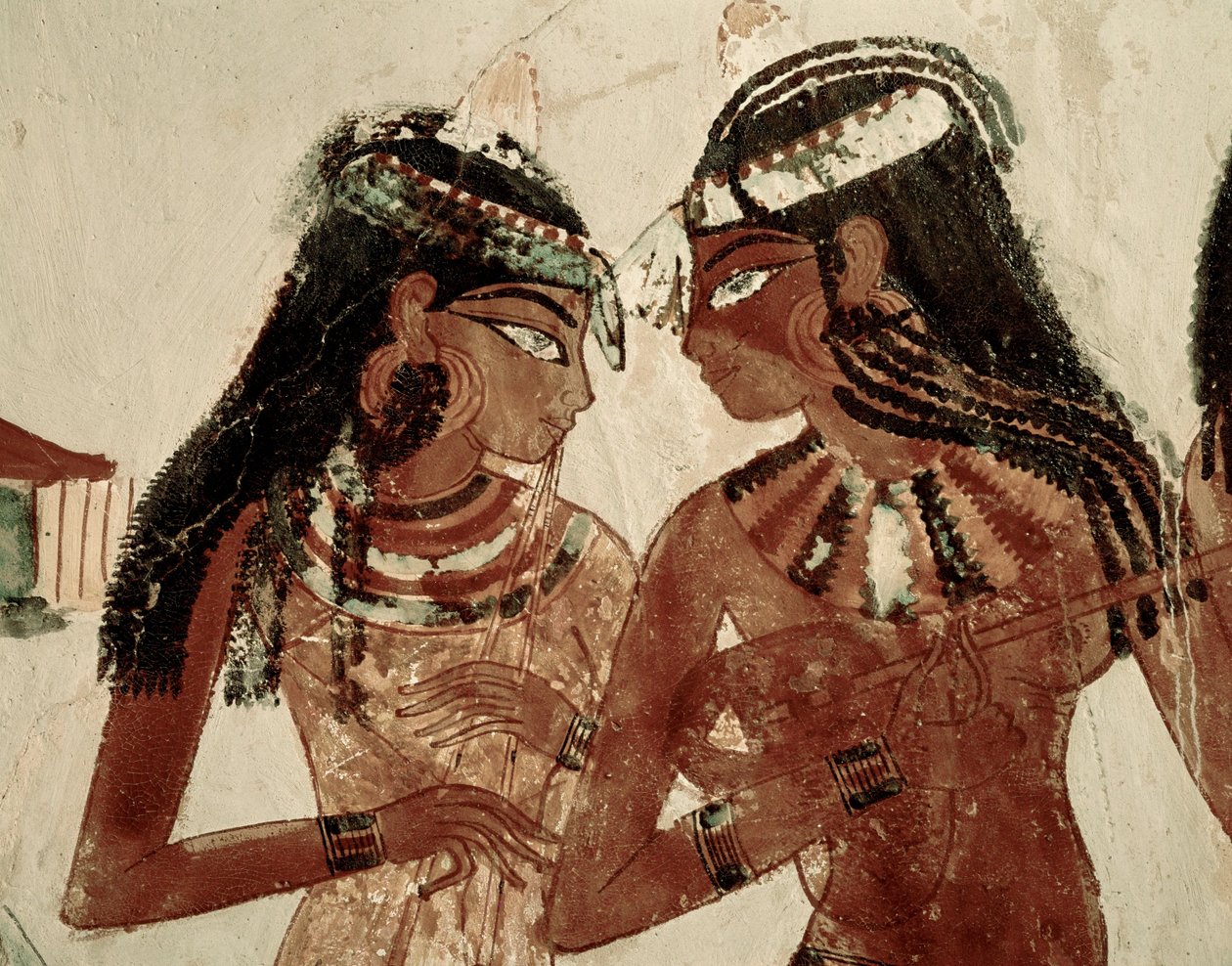 Musikere på en bankett (veggmaleri) av Egyptian 18th Dynasty