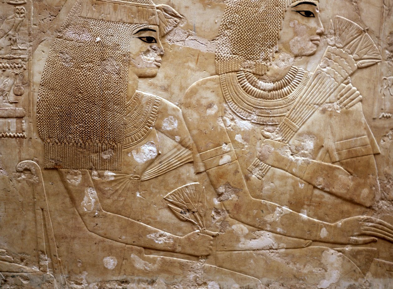 Ramose og kona hans (lettelse) av Egyptian 18th Dynasty