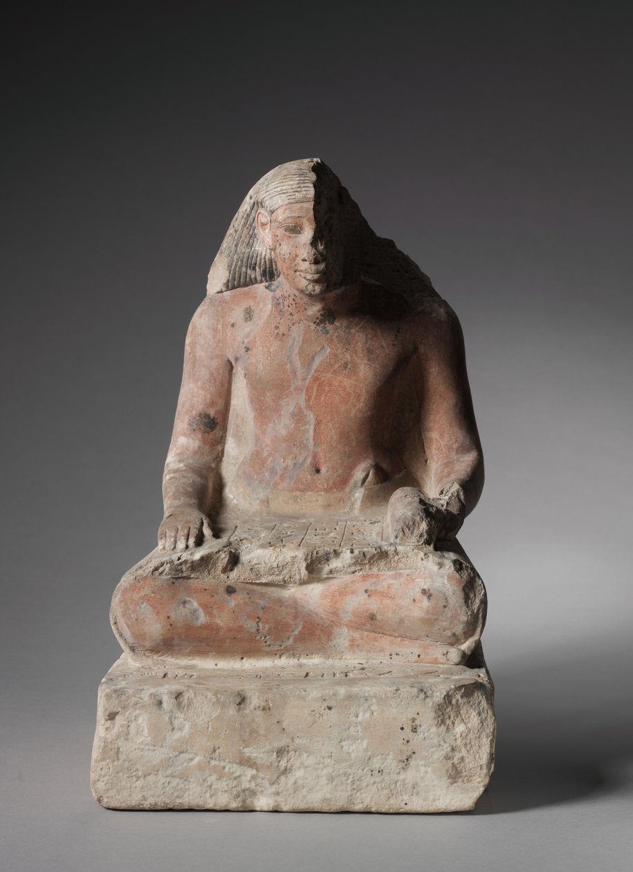 Sittende skribent av Medthu, ca. 1479-1425 f.Kr av Egyptian 18th Dynasty