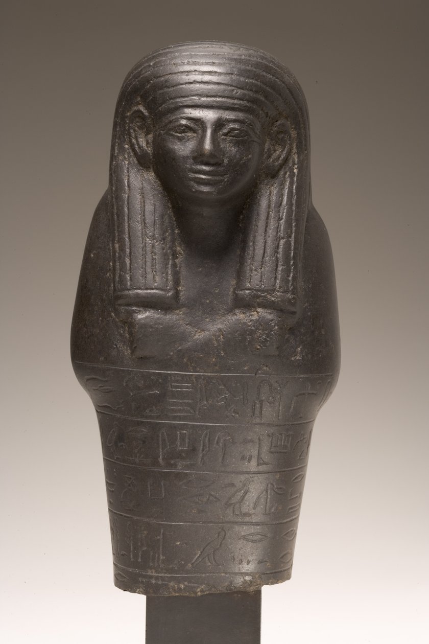 Shabti-figur for Amenemhat, New Kingdom (dioritt) av Egyptian 18th Dynasty