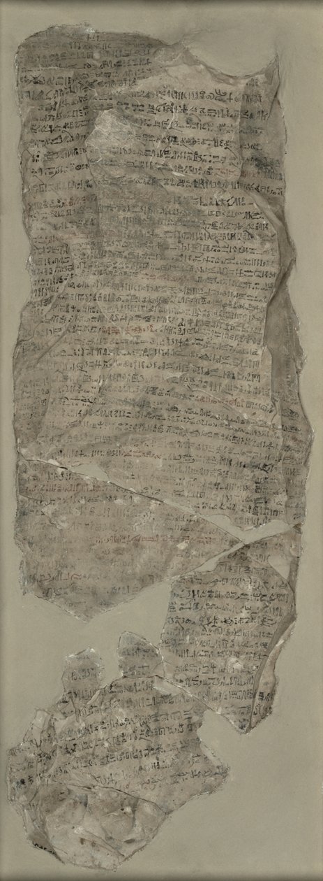 Sinuhe Ostracon, New Kingdom (kalkstein) av Egyptian 18th Dynasty