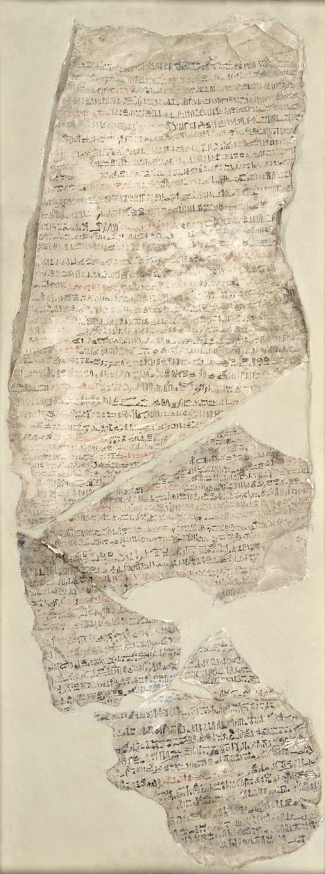 Sinuhe Ostracon, New Kingdom (kalkstein) av Egyptian 18th Dynasty
