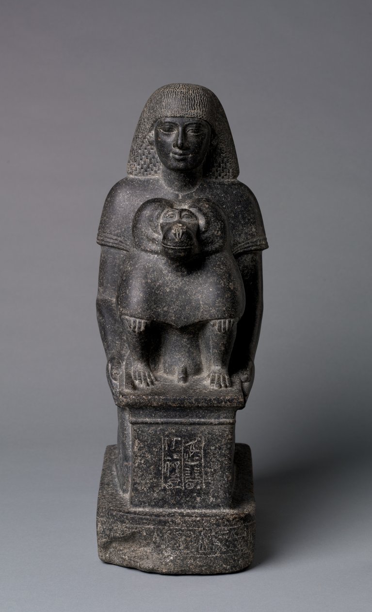 Statue av Minemheb, ca. 1391-1353 av Egyptian 18th Dynasty