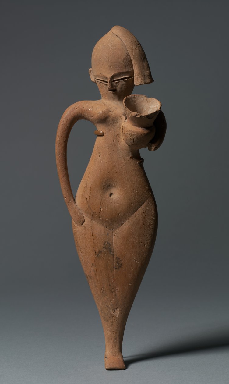 Statuett av en tjenestejente, ca. 1323-1186 f.Kr av Egyptian 18th Dynasty