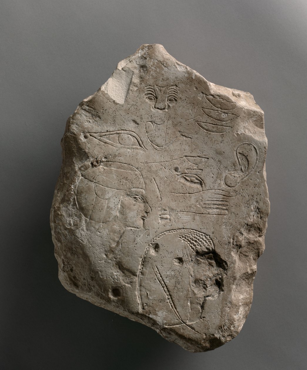 Prøvestykke arbeidet på begge sider, ca. 1391-1353 f.Kr av Egyptian 18th Dynasty