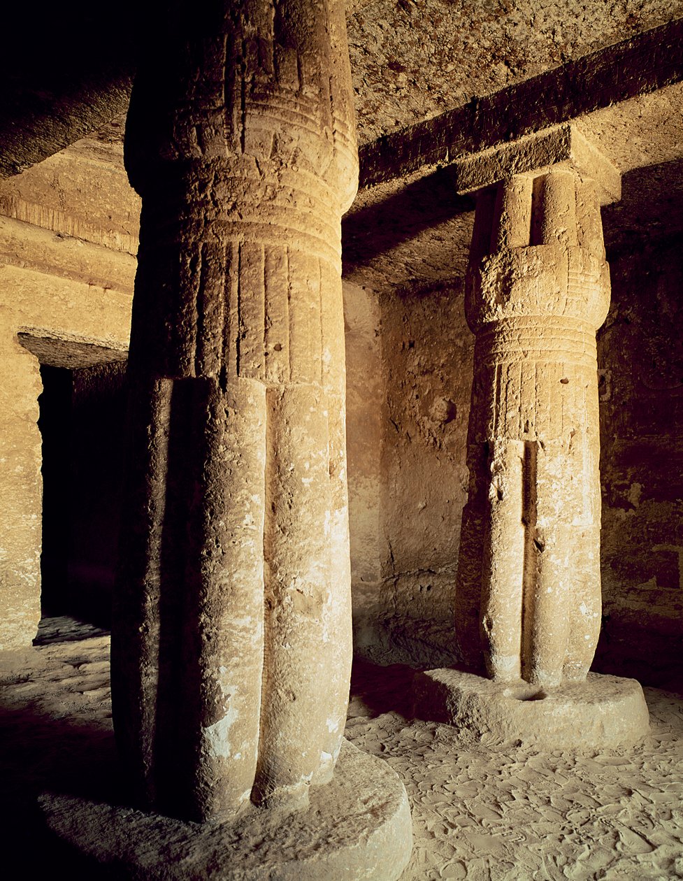 Utsikt over gravkapellet i Meryre, New Kingdom av Egyptian 18th Dynasty