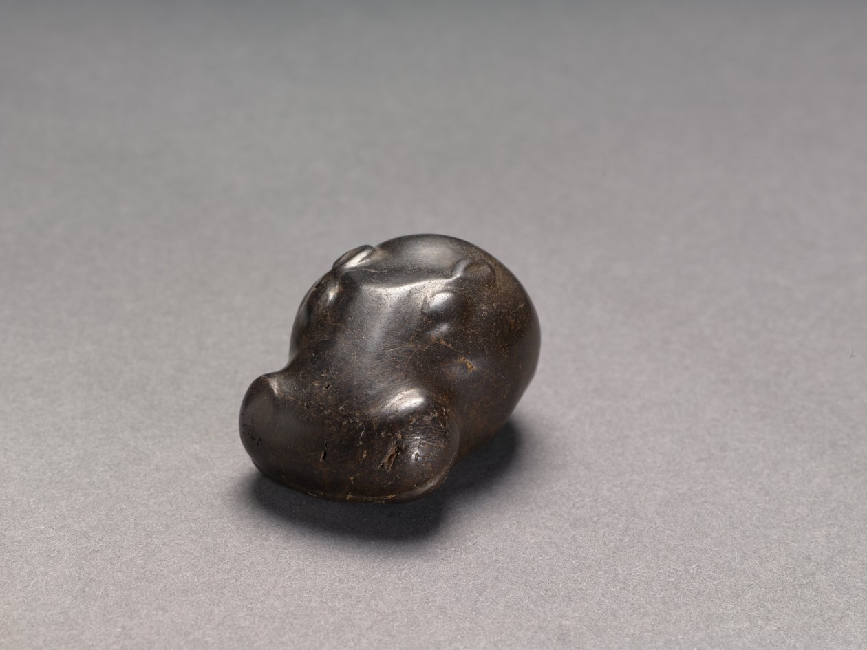 Vekt i form av et flodhesthode, ca. 1540-1296 f.Kr av Egyptian 18th Dynasty