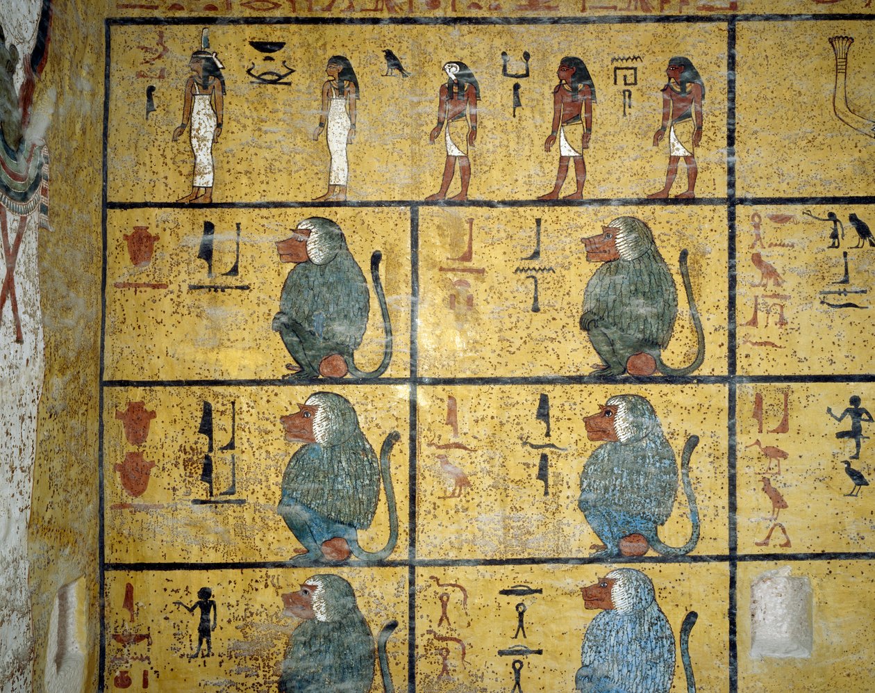 Bavianer av Egyptian 19th Dynasty