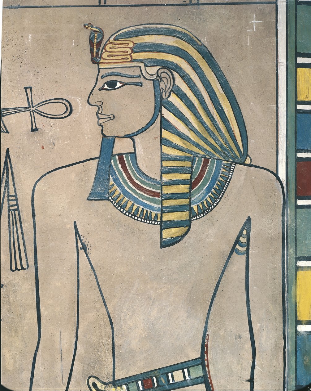 Egypt, antikkens Theben, Kongenes dal, veggmaleri av farao Amenhotep III av Egyptian 19th Dynasty