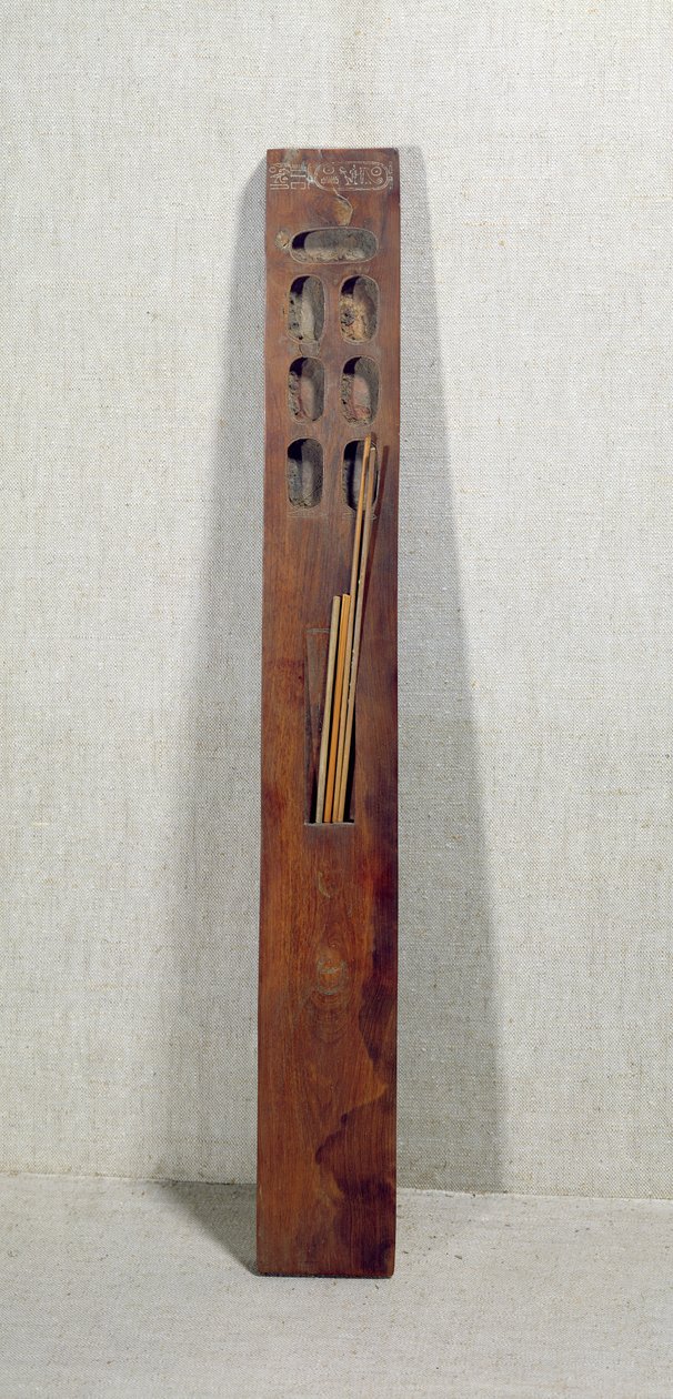 Palett som tilhører maleren Dedia, fra Theben, New Kingdom (tre) av Egyptian 19th Dynasty