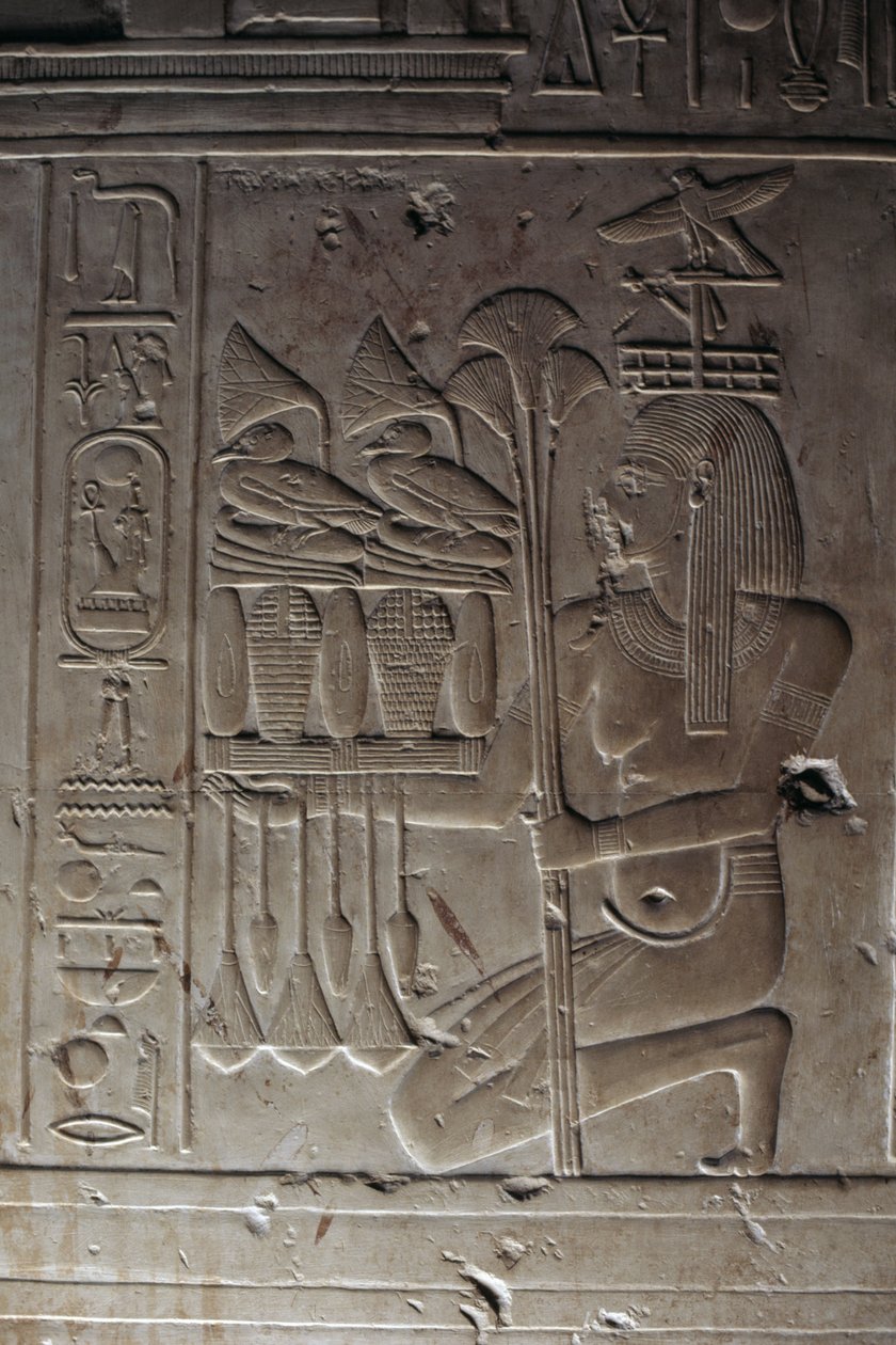 Relieff, Hypostyle Hall, Temple of Seti I av Egyptian 19th Dynasty