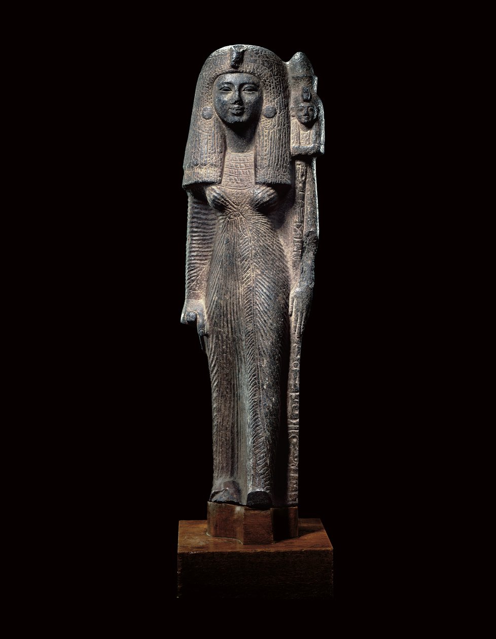 Standard bærende statue av dronning Nefertari, New Kingdom, ca. 1290-1224 f.Kr. av Egyptian 19th Dynasty